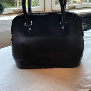 Brooks Brother Black Leather Handbag